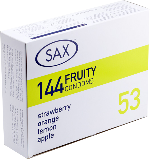 Sax Fruity Condoms 144 Pack – Bulk Condoms One Size > Essentials > Condoms