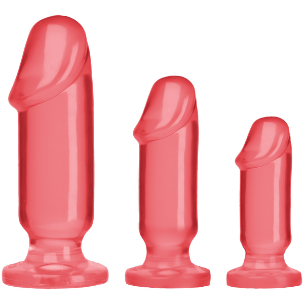 Crystal Jellies Anal Starter Kit – Smooth Shaft Plugs > Anal Range > Butt Plug Kits