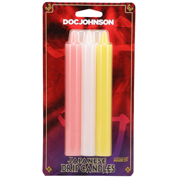 Japanese Drip Candles 3 Pack – Hot Wax Play Drip Candles Pink White Yellow > Candles > Drip