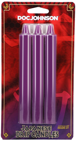 Japanese Drip Candles Purple Sensation Play 3 Pack Purple > Candles > Drip