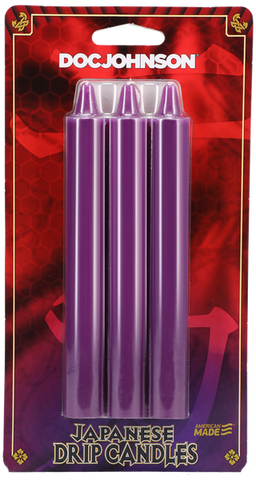 Japanese Drip Candles Purple Sensation Play 3 Pack Purple > Candles > Drip