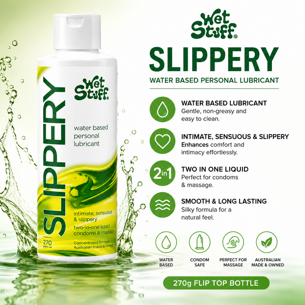 Wet Stuff Slippery Stuff – Water-Based Liquid Lubricant 270g > Lube > Water Based