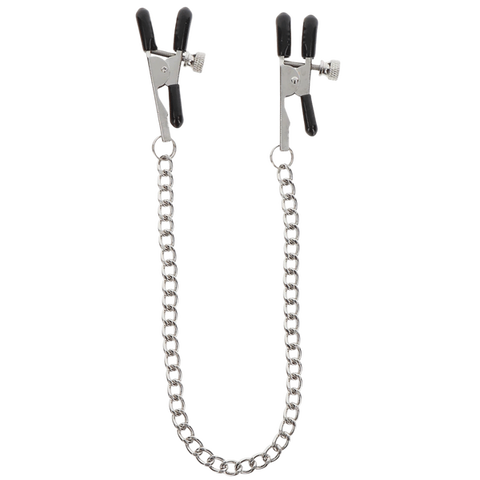 Taboom Adjustable Clamps with Chain – Adjustable Nipple Clamps > Sex Toys > Nipple Clamps