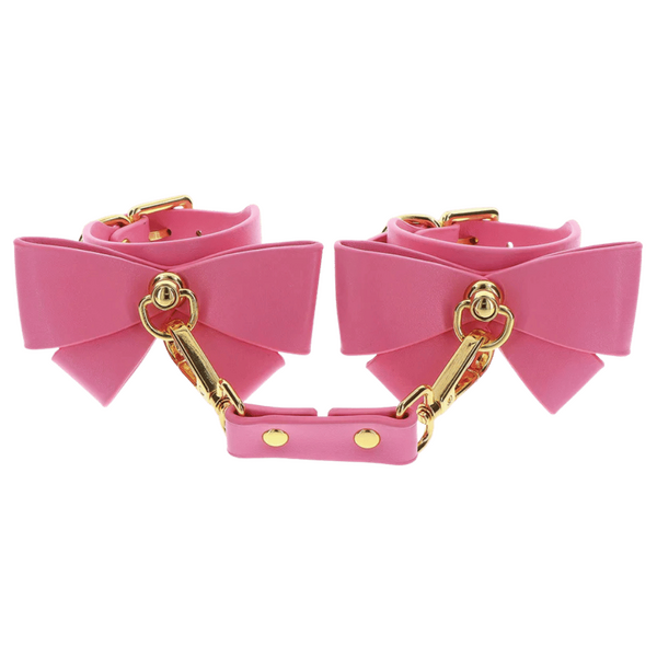 Taboom Malibu Wrist Cuffs – Vegan PU Leather Bondage Wrist Cuffs Secondary image