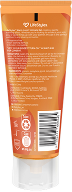 Warm Lovin Gel 80ml – Intimate Warming Gel > Lube > Water Based