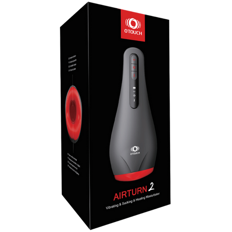 Airturn 2 (Black) – Waterproof Heating Suction Masturbator with Vibration and Warming Functions > Sex Toys For Men > Masturbators > Vibrating