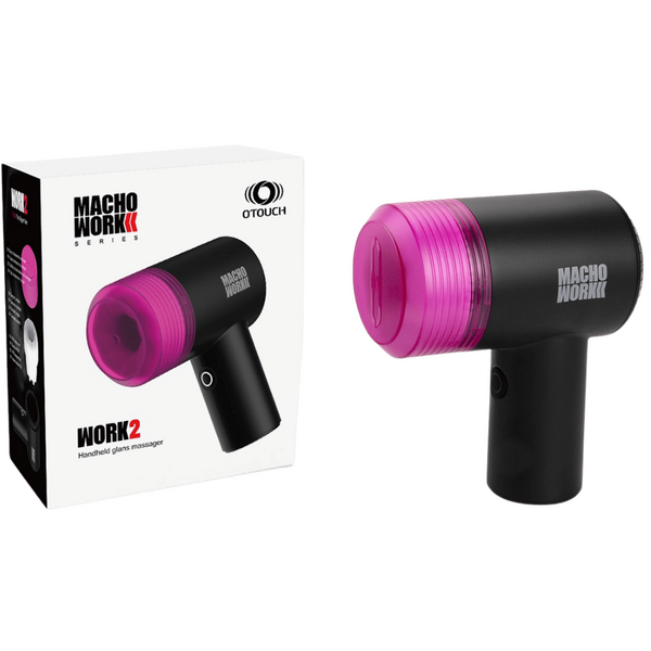Macho Work 2 – Air Suction Tapping 10 Vibration Modes Glans Massager > Sex Toys For Men > Masturbators > Vibrating