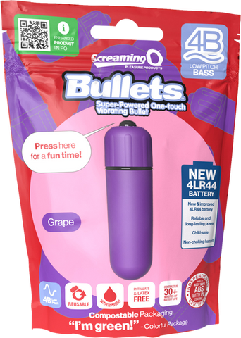 Bullets 4B Low Pitch Bass (Grape) > Vibrators > Mini Vibrators
