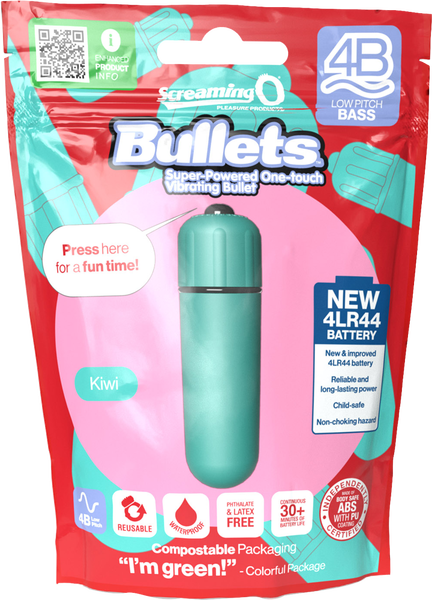 Bullets 4B Low Pitch Bass (Kiwi) > Vibrators > Mini Vibrators