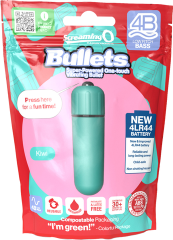 Bullets 4B Low Pitch Bass (Kiwi) > Vibrators > Mini Vibrators