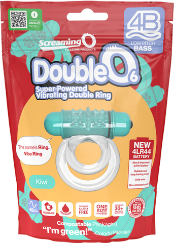 Double O 6 4B Low Pitch Bass (Kiwi) > Cock Ring > Vibrating