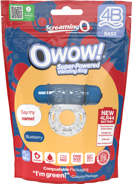 Owow 4B Low Pitch Bass (Blueberry) > Cock Ring > Vibrating
