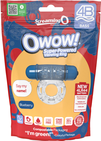 Owow 4B Low Pitch Bass (Blueberry) > Cock Ring > Vibrating
