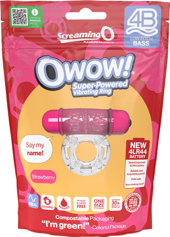 Owow 4B Low Pitch Bass (Strawberry) > Cock Ring > Vibrating