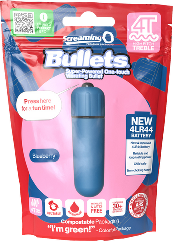 Bullets 4T High Pitch Treble (Blueberry) > Vibrators > Mini Vibrators