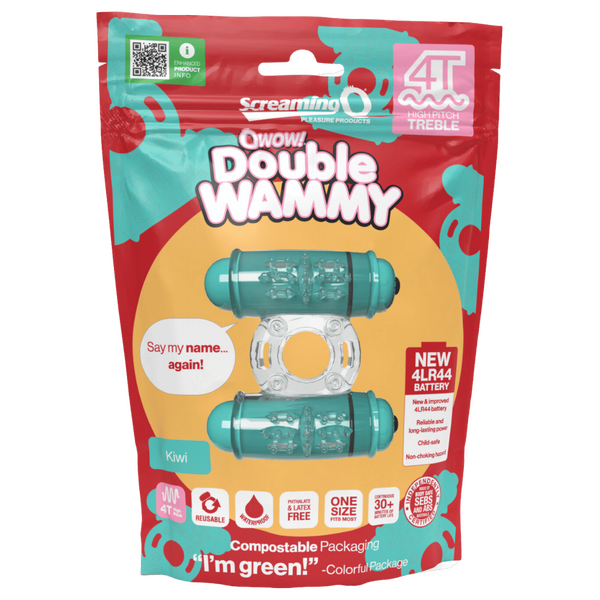 Double Wammy 4T High Pitch Treble (Kiwi) > Cock Ring > Vibrating