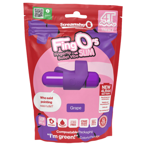 FingO Slim 4T – Waterproof Compact Finger Vibrator with High Pitch Treble Vibrations > Vibrators > Finger Vibrators