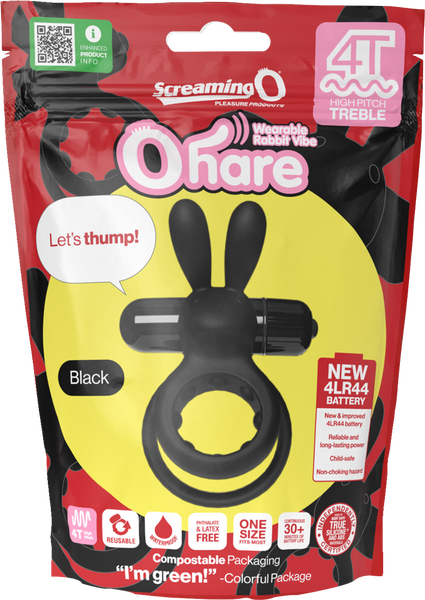 Screaming O Ohare 4T – Body-Safe Silicone Double Ring Vibrator with Clitoral and Perineal Stimulation > Sex Toys > Couples Toys