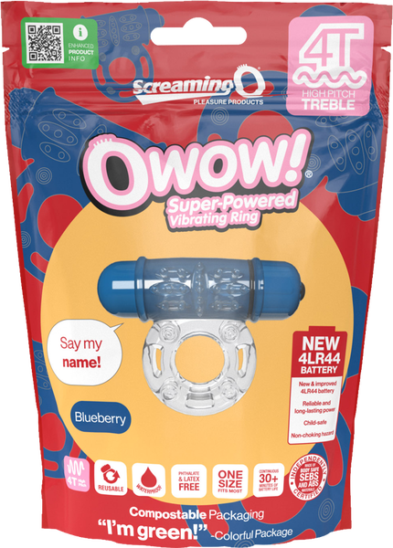 Owow 4T High Pitch Treble (Blueberry) > Cock Ring > Vibrating