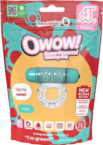 Owow 4T High Pitch Treble (Kiwi) > Cock Ring > Vibrating