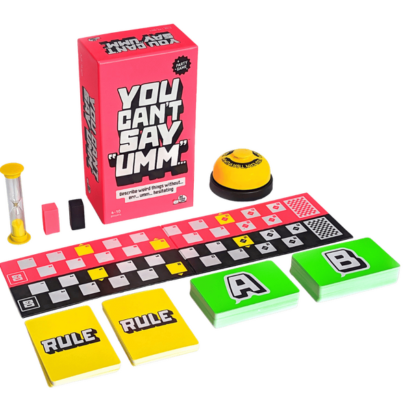 You Can't Say Umm – Party Board Game for 4-10 Players > Novelties > Card Games