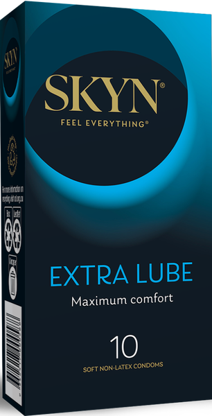 Skyn Extra Lubricated Condoms – Ultra Smooth Long-Lasting 10 Pack One Size > Essentials > Condoms