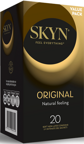 Skyn Original – Natural Feeling Polyisoprene Condoms 53mm 20 Pack > Essentials > Condoms