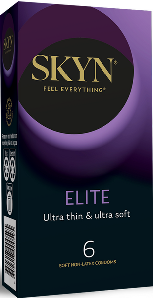 Skyn Elite Ultra Thin Non-Latex Condom – Ultra Soft Natural Feeling 6. Pack > Essentials > Condoms