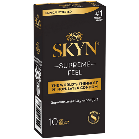 Skyn Supreme Feel – Ultra-Thin Polyisoprene Condoms 10 Pack One Size > Essentials > Condoms