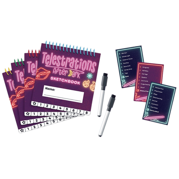 Telestrations After Dark – Adult Party Game for 4-8 Players Ages 17+ > Novelties > Card Games