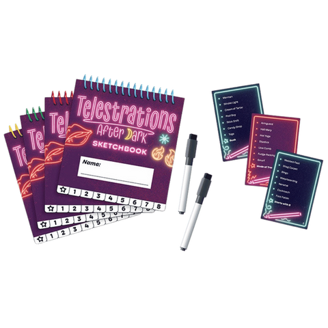 Telestrations After Dark – Adult Party Game for 4-8 Players Ages 17+ > Novelties > Card Games