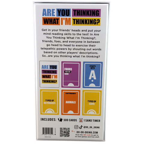 Are You Thinking What I'm Thinking? – Team-Based Party Word Game for Adults > Novelties > Card Games
