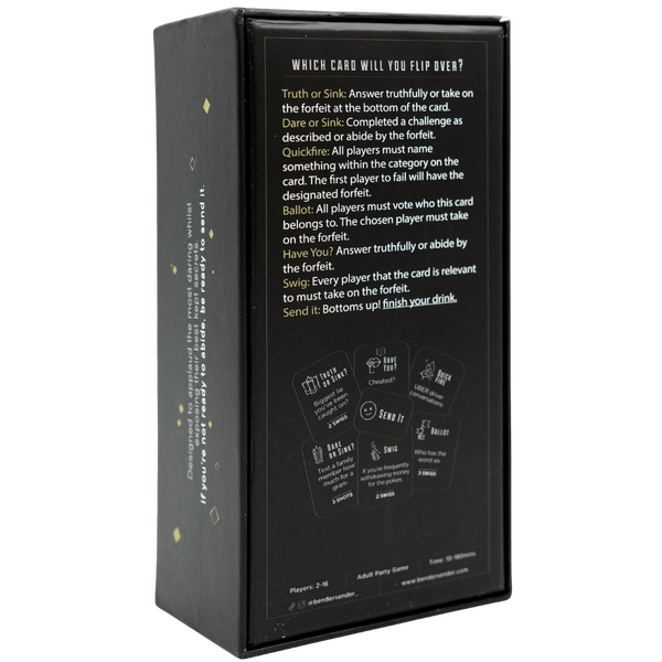 Bender Sender Social Drinking Game – 500+ Cards 2 to 10 Players Party Game > Novelties > Card Games