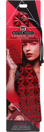 Crimson Tied Steel Enforced Spanking Paddle – Stiff Faux Leather Paddle > Bondage Gear > Paddles