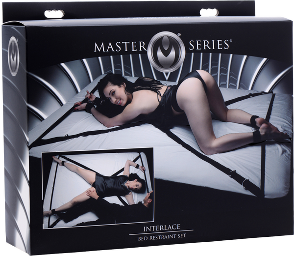 Master Series Interlace Bed Restraint Set – Versatile Restraint Kit with Neoprene Cuffs > Bondage Gear > Bed Restraints
