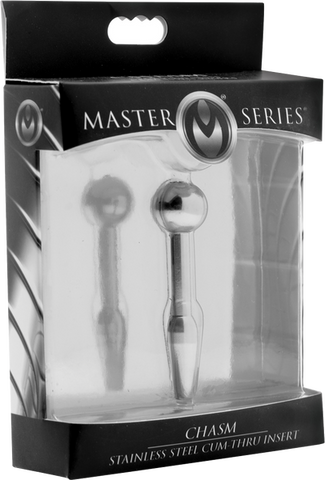Chasm Stainless Steel Cum-Thru Urethral Insert – Smooth Sounding Insert > Sex Toys For Men > Sounding Rods