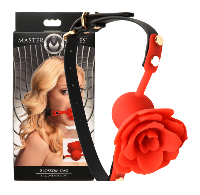 Blossom Gag Silicone Rose Gag – Plush Silicone Ball Gag > Bondage Gear > Gags and Bits