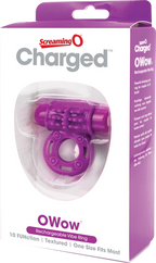 O Wow Ring Rechargeable Vibrating Cock Ring with 10 Vibration Functions SEBS Material > Cock Ring > Vibrating