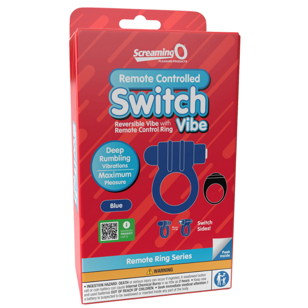 Remote Control Switch Vibe (Blue) – Rechargeable Waterproof Vibrating Cock Ring > Cock Ring > Vibrating
