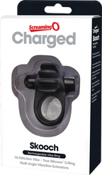 Skooch Charged Rechargeable Vibrating Cock Ring with Textured Silicone Stimulation > Sex Toys > Couples Toys