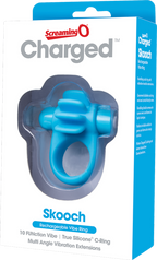 Skooch Charged Rechargeable Vibrating Cock Ring with Textured Silicone Stimulation > Sex Toys > Couples Toys
