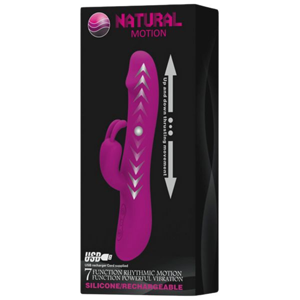 Natural Motion Thrusting – Rechargeable Silicone Rabbit Vibrator with 7 Functions > Vibrators > Ladies > Rabbit