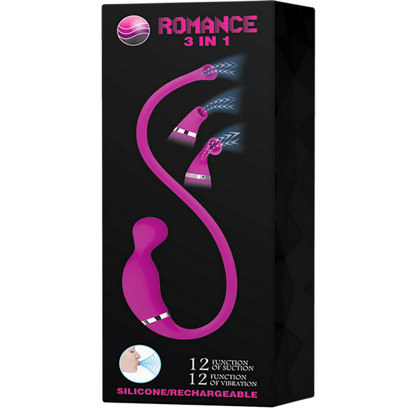 Rechargeable Romance 3in1 – Rechargeable 3in1 Vibrator > Sex Toys For Ladies > Clitoral Vibrators and Stimulators