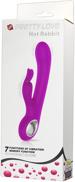 Rechargeable Hot Rabbit – Waterproof Silicone 7 Function Rechargeable Vibrator > Vibrators > Ladies > Rabbit