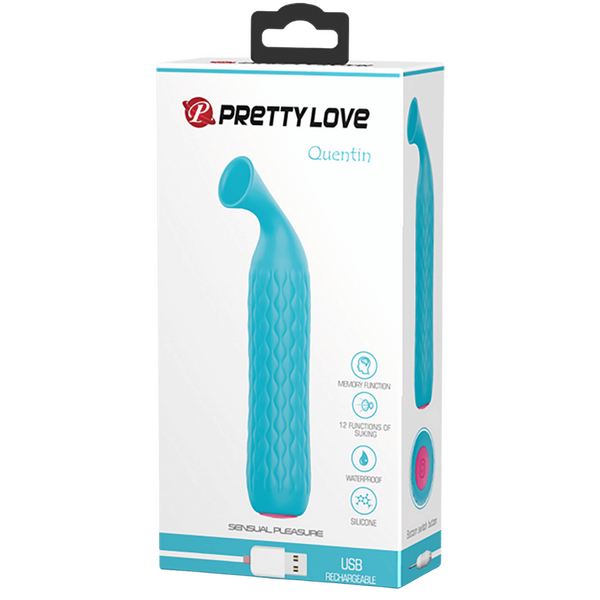 Rechargeable Quentin – 12 Suction Modes Clitoral Stimulator Made of Medical Silicone > Sex Toys For Ladies > Clitoral Vibrators and Stimulators