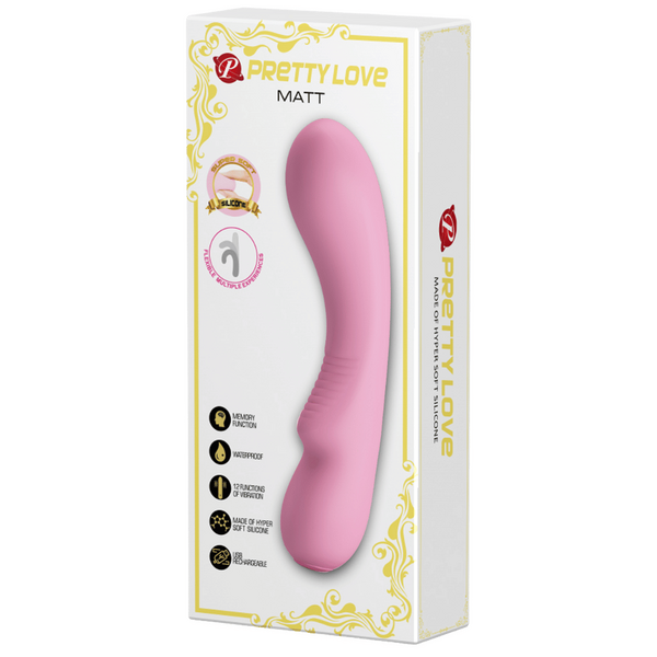 Matt – Rechargeable Soft Silicone Vibrator with 12 Vibration Functions and Smart Memory > Vibrators > Standard Vibrators