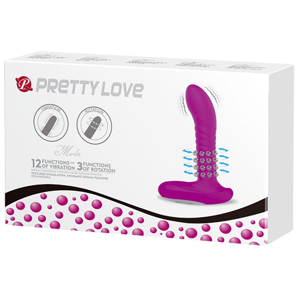 Rechargeable Merlin – Silicone Vibrator with 12 Vibration and 3 Rotation Functions > Anal Range > Anal Probes
