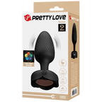 Varian Light-Up Rechargeable Butt Plug – LED Flashing Silicone Butt Plug > Anal Range > Vibrating Butt Plugs