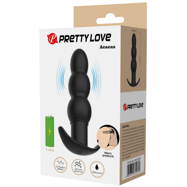 Aeaeas Silicone Butt Plug – Smooth Skin Safe Anal Toy with 10 Vibration Settings > Anal Range > Vibrating Butt Plugs