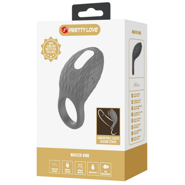 Helious Silicone 7 Function Rechargeable Vibrating Cock Ring > Cock Ring > Vibrating